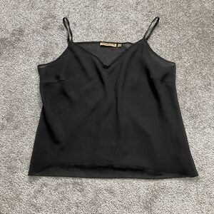 Notations Cami Tank Top Girls XL Black Soft Casual Lightweight Youth Kids Shirt